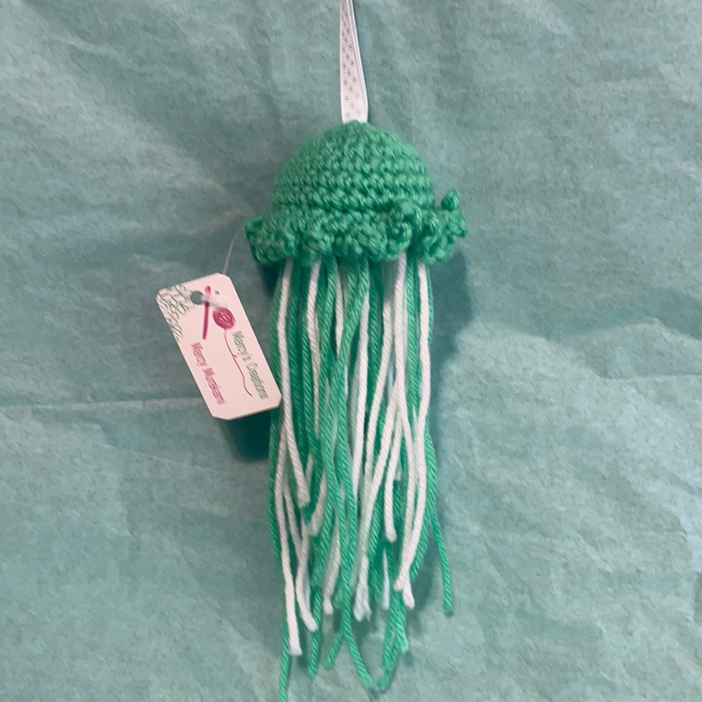 Jellyfish keychain or any type of decoration. Handcrafted with love ❤️